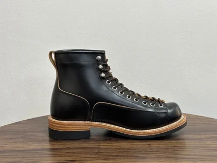 UNITYPUREMAX™ Men's Vintage Genuine Cowhide Leather Ankle Boots – Handmade Lace-Up Motorcycle & Work Boots 11