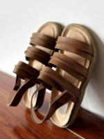 UNITYPUREMAX™ Women's Casual Fisherman Sandals | Genuine Cowhide Leather Hook & Loop Flat Summer Sandals 1