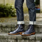 UNITYPUREMAX™ Men's Genuine Leather Handmade Ankle Boots – Lace-Up British Style Motorcycle Boots 6