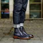 UNITYPUREMAX™ Men's Genuine Leather Handmade Ankle Boots – Lace-Up British Style Motorcycle Boots 7