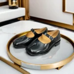 UNITYPUREMAX™ Women's Genuine Cowhide Leather Square Toe Tabi Mary Jane Flats | Elegant Split-Toe Ballet Shoes 5