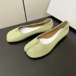 UNITYPUREMAX™ Women's Genuine Sheepskin Leather Tabi Ballet Flats | Split-Toe Slip-On Office Shoes 28