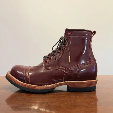 UNITYPUREMAX™ Men's Handmade Italian Cowhide Goodyear Welted Heritage Work Boots | Premium Cap-Toe Lace-Up Boots 2