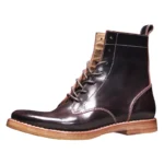 UNITYPUREMAX™ Men's Genuine Horsehide Leather Handcrafted Ankle Boots – Waterproof Lace-Up British Style Boots 6