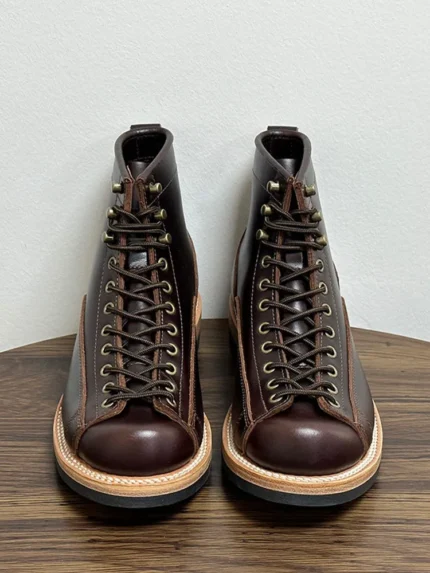 UNITYPUREMAX™ Men's Vintage Genuine Cowhide Leather Ankle Boots – Handmade Lace-Up Motorcycle & Work Boots 1