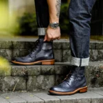 UNITYPUREMAX™ Men's Genuine Leather Handmade Ankle Boots – Lace-Up British Style Motorcycle Boots 5