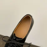UNITYPUREMAX™ Women's Genuine Sheepskin Split-Toe Tabi Lace-Up Oxford Flats – Low Heel Leather Shoes 9