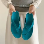 UNITYPUREMAX™ Women's Genuine Suede Leather Thong Sandals | Minimalist Flat Summer Flip Flops 1