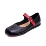 UNITYPUREMAX™ Women's Genuine Cowhide Leather Tabi Mary Jane Flats | Split-Toe Casual Ballet Shoes 5