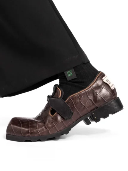 UNITYPUREMAX™ Men's Handcrafted Genuine Cow Leather Square Toe Slip-On Shoes – Low Block Heel Casual Footwear 5