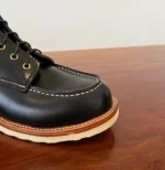 UNITYPUREMAX™ Men’s Handmade Goodyear Welted Moc Toe Work Boots – Italian Vegetable-Tanned Cow Leather with Vibram Wedge Sole 2