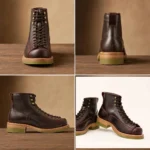 UNITYPUREMAX™ Men's Genuine Cowhide Leather Goodyear Welted Boots – Handcrafted Lace-Up Ankle Boots 9