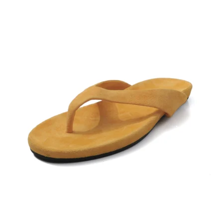 UNITYPUREMAX™ Women's Genuine Suede Leather Thong Sandals | Minimalist Flat Summer Flip Flops 5