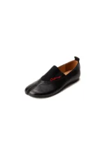 UNITYPUREMAX™ Women's Handmade Genuine Cowhide Split Toe Loafers – Embroidered Letter Slip-On Flats 6