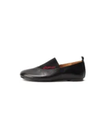 UNITYPUREMAX™ Women's Handmade Genuine Cowhide Split Toe Loafers – Embroidered Letter Slip-On Flats 7