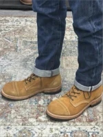 UNITYPUREMAX™ Men's Genuine Cow Suede Handcrafted Ankle Boots – Retro Lace-Up Leather Boots 1