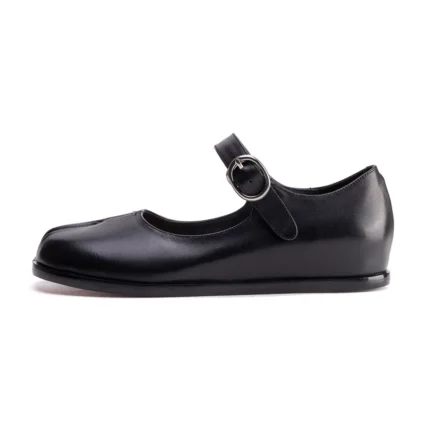 UNITYPUREMAX™ Women's Genuine Cowhide Leather Tabi Mary Jane Flats | Split-Toe Casual Ballet Shoes 1