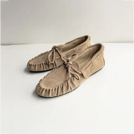 UNITYPUREMAX™ Women's Genuine Cowhide Suede Leather Minimalist Moccasin Loafers 2