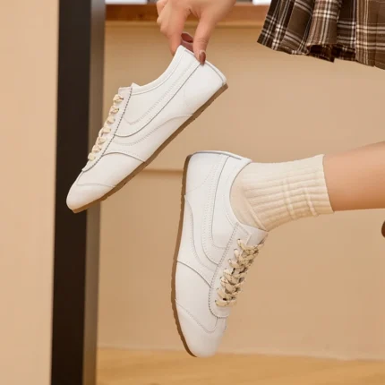 UNITYPUREMAX™ Women's Genuine Leather German Training Sneakers | Retro Forrest Gump Shoes 8