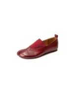 UNITYPUREMAX™ Women's Handmade Genuine Cowhide Split Toe Loafers – Embroidered Letter Slip-On Flats 9