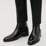 UNITYPUREMAX™ Men’s Genuine Cow Leather Chelsea Boots – Handmade Business Ankle Boots with Mid Heel 1