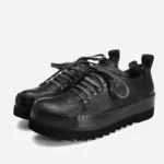 UNITYPUREMAX™ Men’s Genuine Cow Leather Platform Sneakers – Thick Sole Lace-Up Casual Shoes 4