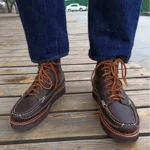UNITYPUREMAX™ Men's Handmade Genuine Leather Lace-Up Ankle Boots – British Style Work & Riding Boots