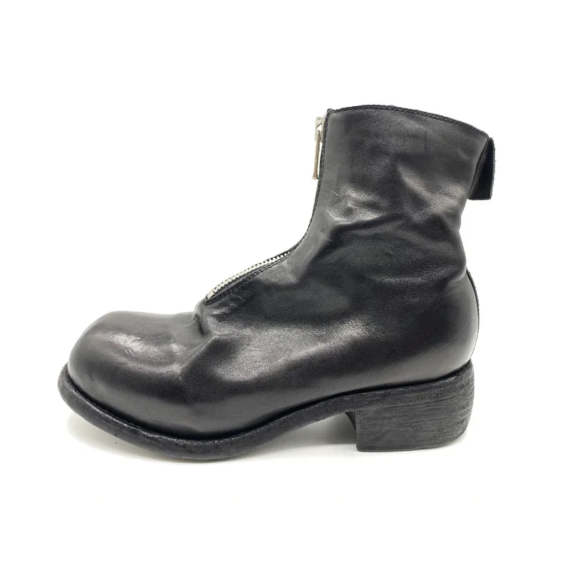 UNITYPUREMAX™ Unisex Retro Genuine Leather Zip-Up High-Top Dress Boots – Formal Wedding Shoes 1 UNITYPUREMAX™ Unisex Retro Genuine Leather Zip-Up High-Top Dress Boots – Formal Wedding Shoes 1