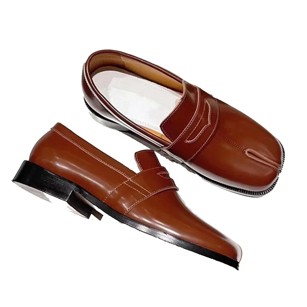 UNITYPUREMAX™ Women's Genuine Cowhide Leather Tabi Split-Toe Penny Loafers – Slip-On Casual Shoes 2 UNITYPUREMAX™ Women's Genuine Cowhide Leather Tabi Split-Toe Penny Loafers – Slip-On Casual Shoes 2