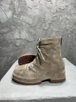 Men's Genuine Leather Platform High-Top Shoes – Lace-Up & Back-Zip Boots | UNITYPUREMAX™ 6
