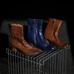 UNITYPUREMAX™ Women's Handmade Horsehide Leather Tabi Split-Toe Ankle Boots – Side-Zip Boots with 5 cm Heel 5