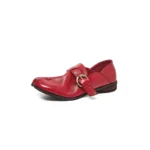 UNITYPUREMAX™ Women's Genuine Cowhide Leather Tabi Split-Toe Loafers – Metal Buckle Strap Shoes 6
